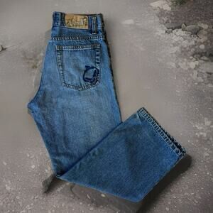 Vintage Blind Skateboard Jeans 27 Blue Y2K Denim Skater Punk Streetwear